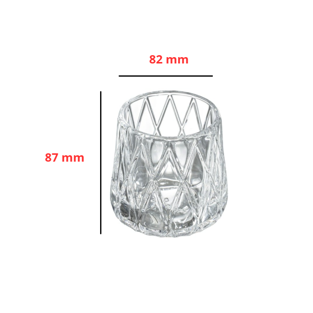 Relight kaarshouder Diamond, Bolsius Professional, 6 stuks