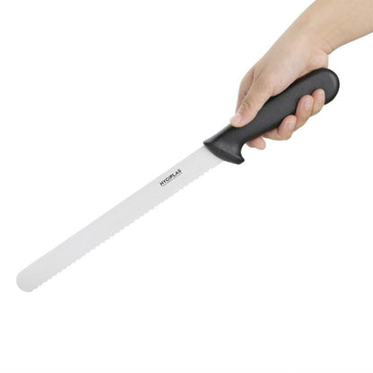 Hygiplas Ham- en zalmmes - 248mm - Zwart - RVS