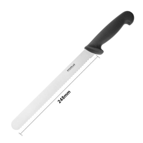 Hygiplas Ham- en zalmmes - 248mm - Zwart - RVS