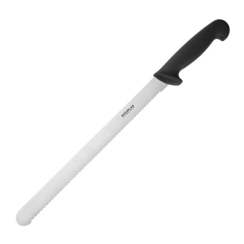 Hygiplas Ham- en zalmmes - 300mm - Zwart - RVS