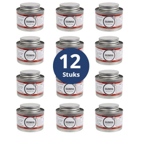 Brandpasta Gel met Lont - 2 uur - Olympia - 12 Stuks