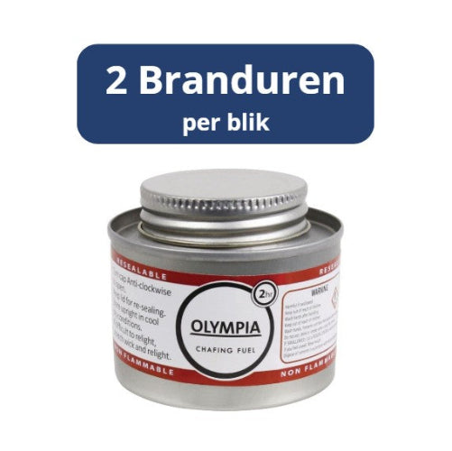 Brandpasta Gel met Lont - 2 uur - Olympia - 12 Stuks