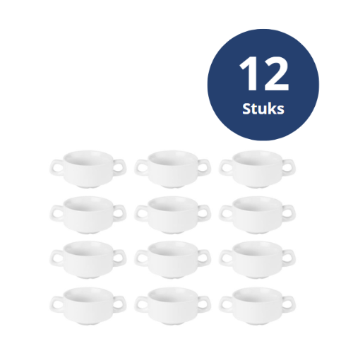 Athena Hotelware Stapelbare soepkoppen, Set van 12 - Ø16 cm