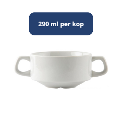 Athena Hotelware Stapelbare soepkoppen, Set van 12 - Ø16 cm