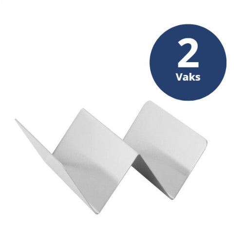 Tacohouder 2-vaks Olympia - RVS serveerhouder voor taco’s
