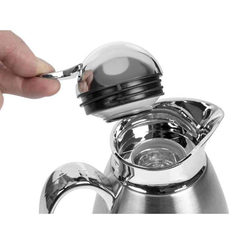 Olympia, Thermoskan / Isoleerkan, RVS, 1 Liter, Dubbelwandig