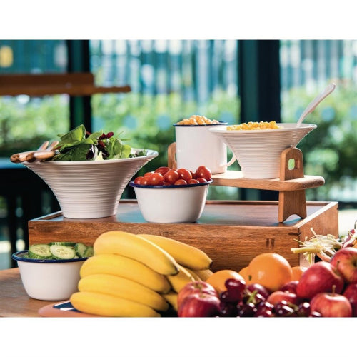 Emaille Schaaltjes/Puddingschalen, Olympia 155(Ø) x 70(H) mm, ( Set van 6 )