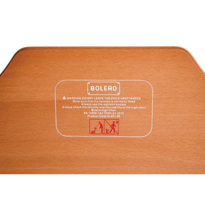 Houten Kinderstoel -Bolero - Bruin - Zitstoel - 510x510x(h)750mm