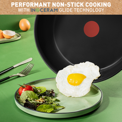 Tefal Renew Black Keramische Koekenpan Ø 24 cm, Alle Warmtebronnen