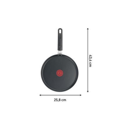 Tefal Simplicity+ Pannenkoekenpan Ø25 cm, Crepepan, Geen Inductie