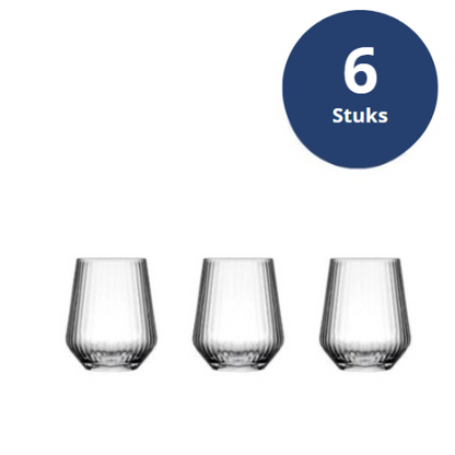Pasabahce Allegra Focus Glazen 435 ml - 6 glazen