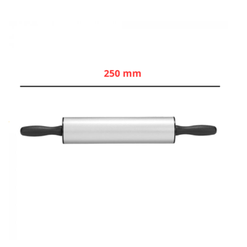 Anti-kleef Deegroller Koolstofstaal, Patisse Silver, ⌀60x250mm