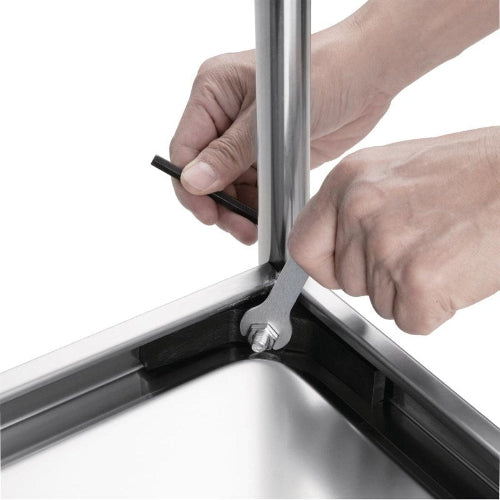 Serveerwagen 3 plateaus, Vogue, RVS, 830x510x(H)930 mm