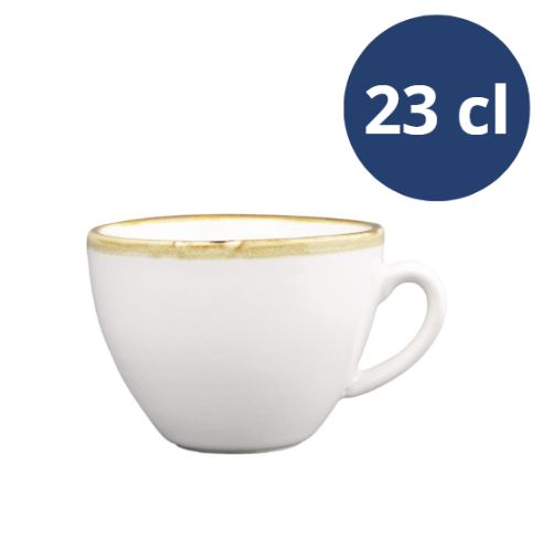 Olympia Kiln Koffiekop Krijtwit 23cl ( Set van 6 )