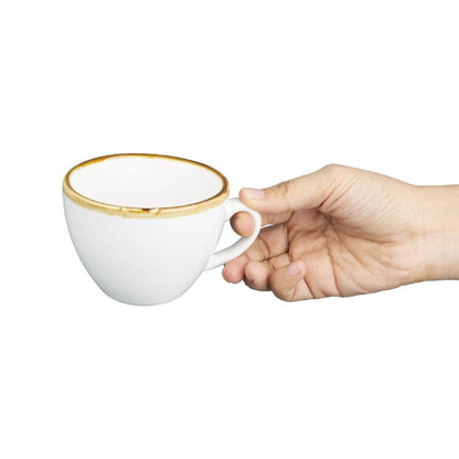 Olympia Kiln Koffiekop Krijtwit 23cl ( Set van 6 )