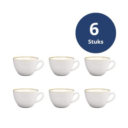 Olympia Kiln Cappuccino Kop Wit 34cl ( Set van 6 )
