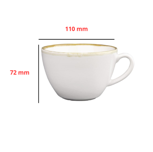 Olympia Kiln Cappuccino Kop Wit 34cl ( Set van 6 )