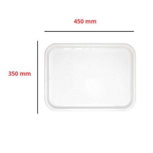 Kristallon Dienblad, 45x35 cm, Wit, Polyprop, Horeca