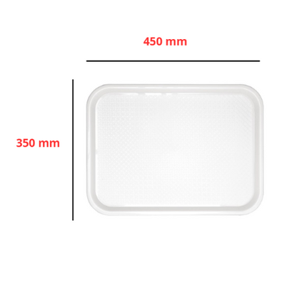 Kristallon Dienblad, 45x35 cm, Wit, Polyprop, Horeca