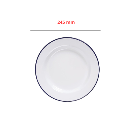 Emaille Borden, Olympia, 245(Ø) mm, ( Set van 6 )