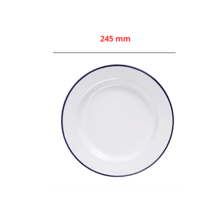 Emaille Borden, Olympia, 245(Ø) mm, ( Set van 6 )