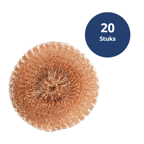 Jantex pannenspons koper - 20 stuks