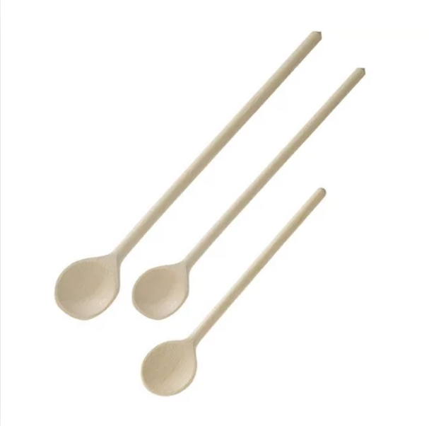 Houten Lepels / Kooklepels, Set van 3 Stuks, Diverse Maten
