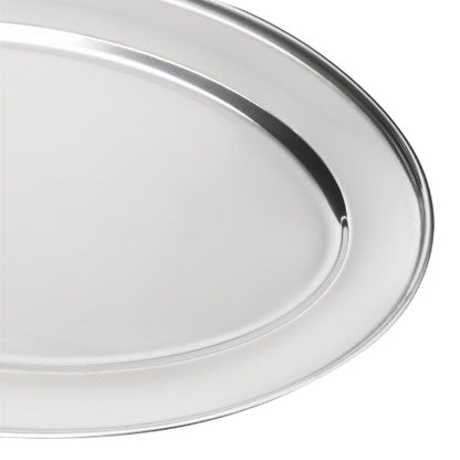 Serveerschaal Ovaal 25cm, Olympia Professionele RVS Serveerschaal