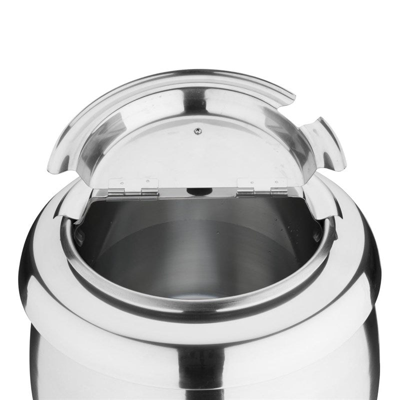 Buffalo Soepketel 10 liter, RVS Zilver, Bain marie
