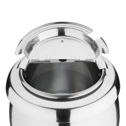 Buffalo Soepketel 10 liter, RVS Zilver, Bain marie