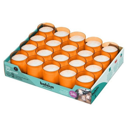 Bolsius Professional Navulling Relight, Oranje, 20 stuks, 24 branduren