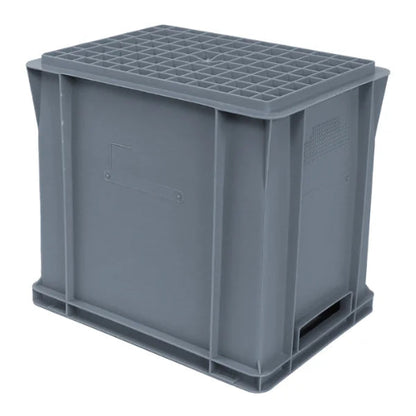 Stapelbak, Kunststof, 35 Liter, Grijs, Multifunctioneel