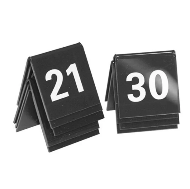 Tafelnummers 21 t/m 30, BARSA, Zwart, Kunststof