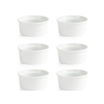 6x Crème brulée schaaltje / Ramekin - 9 cm - Olympia - geschikt voor oven, vriezer en vaatwasser