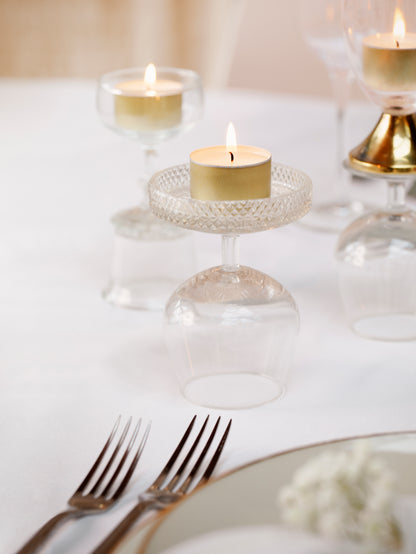 Bolsius Professional, Waxinelichtjes 6 uur, Goud / Wit, 150 stuks