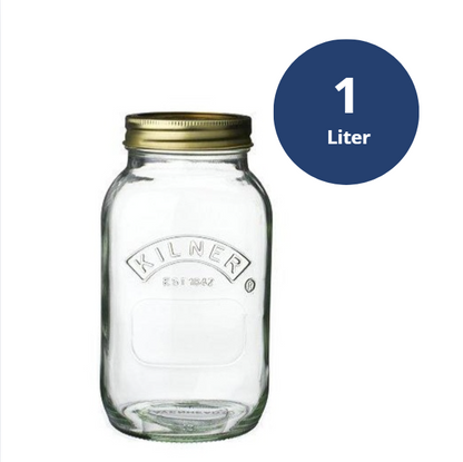 Weckpot met Vacuümdeksel, Kilner, 1 Liter