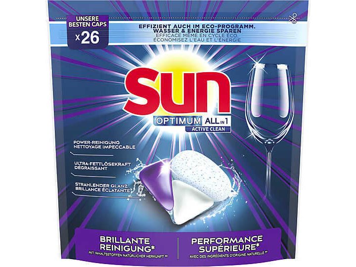 SUN Optimum All-in-1 Vaatwastabletten - 26 tabletten