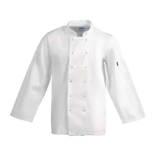 Koksbuis lange mouw Vegas, Whites Chefs Clothing, Wit, Maat XXL