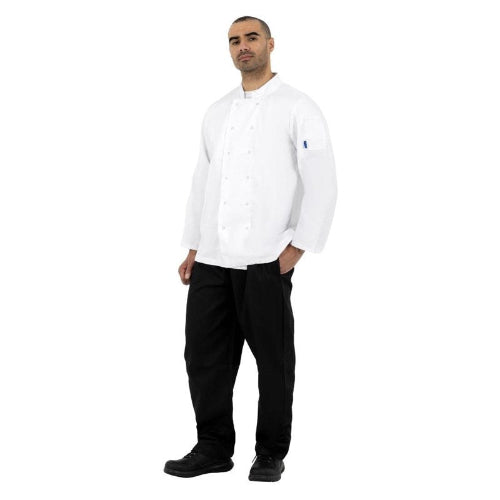 Koksbuis lange mouw Vegas, Whites Chefs Clothing, Wit, Maat XXL