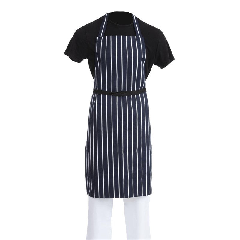 Halterschort Blauw/Wit Gestreept, Whites Chefs Clothing