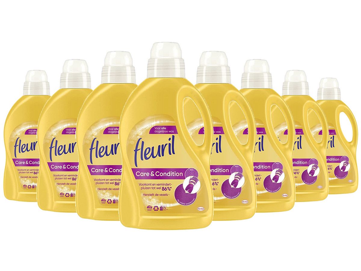 Fleuril, Care & Condition, 8x22 wasbeurten, Vloeibaar wasmiddel
