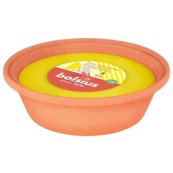 Vlamschaal Citronella, Ø23 x 6(h)cm, Bolsius, 14 uur brandtijd