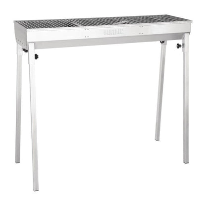 Buffalo Houtskoolbarbecue - 100x32x(H)90 cm - RVS - Groot Kookoppervlak