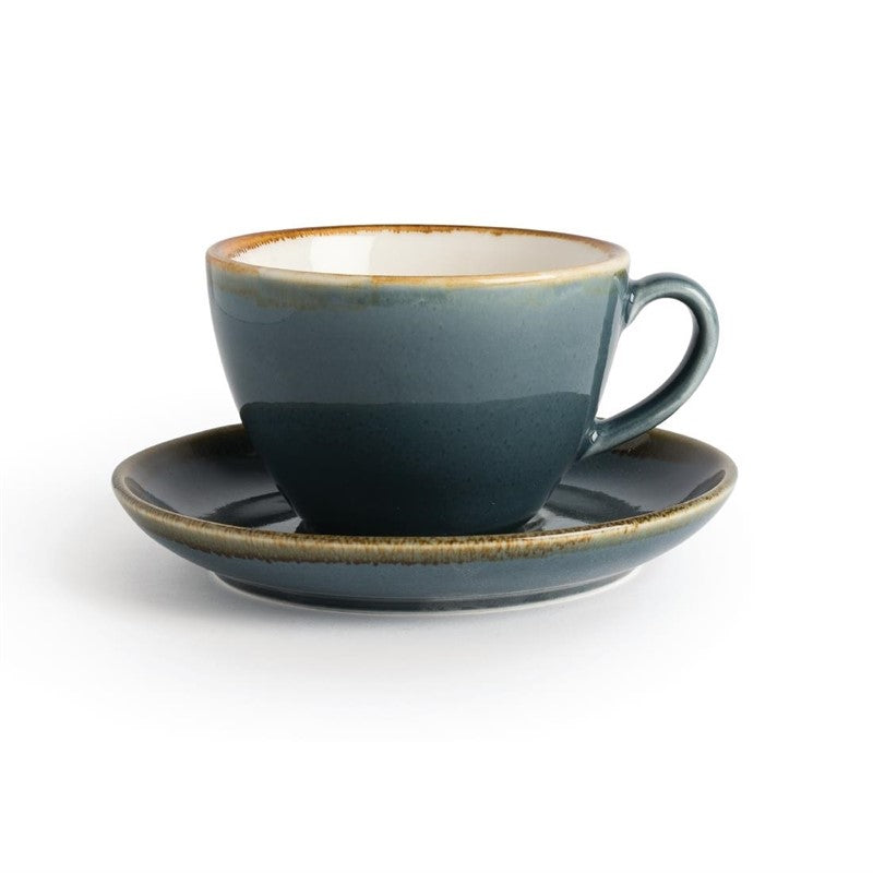 Olympia Kiln cappuccinoschotels, blauw, Ø16cm