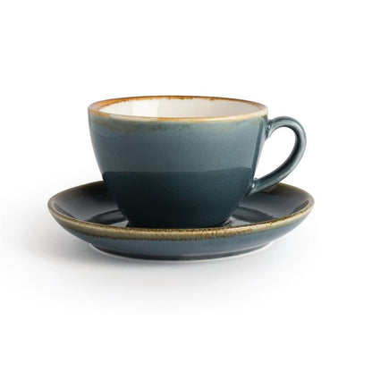 Olympia Kiln cappuccinoschotels, blauw, Ø16cm