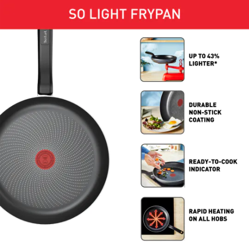 Tefal So'Light Koekenpan 30 cm - Alle warmtebronnen