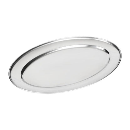 Serveerschaal Ovaal 25cm, Olympia Professionele RVS Serveerschaal