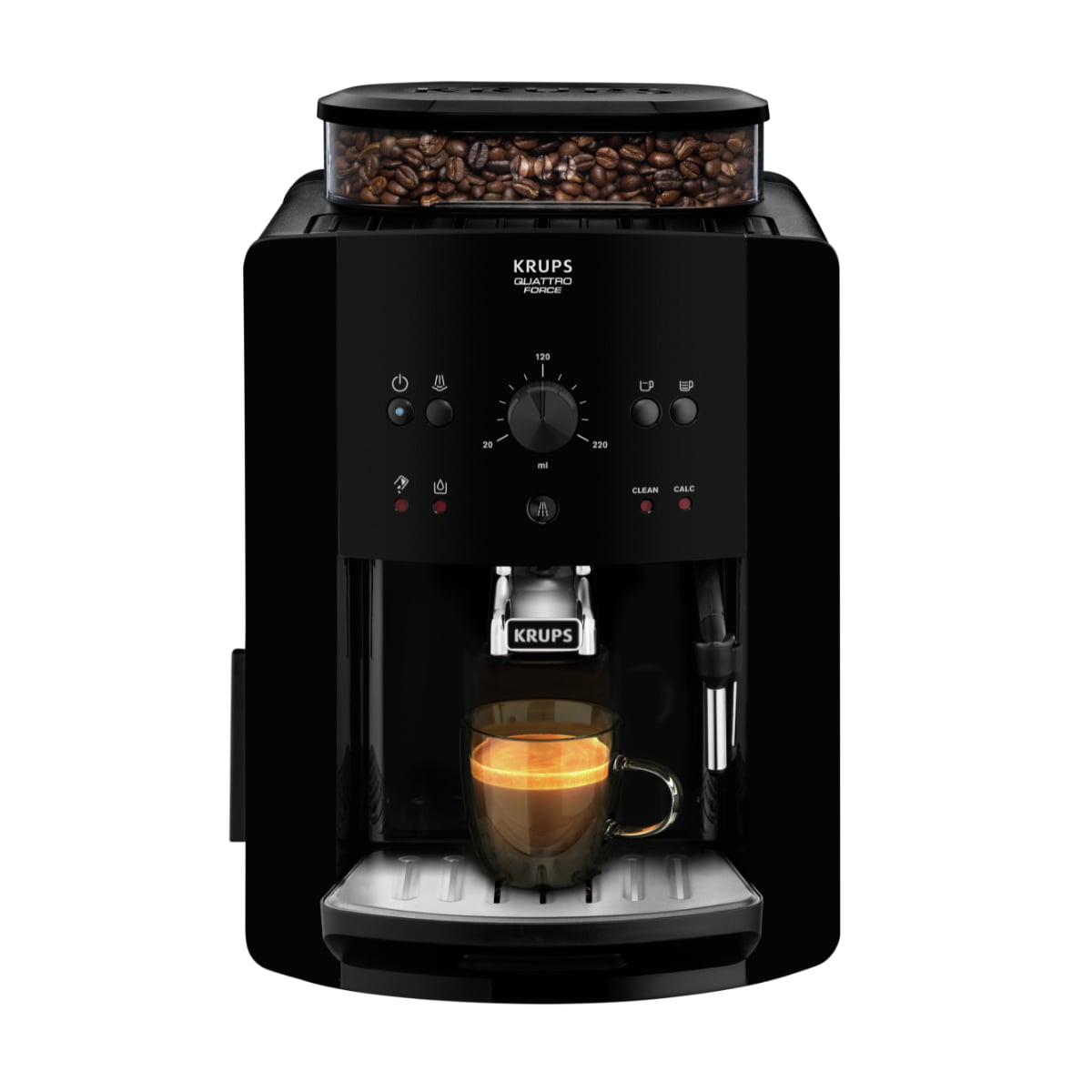 Krups Essential EA8108 Arabica Volautomatische Espresso Koffiemachine EA8108 Roma, Zwart