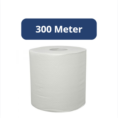 Poetsrol Midi 1-Laags, Ø19cm, BARSA, 300 Meter