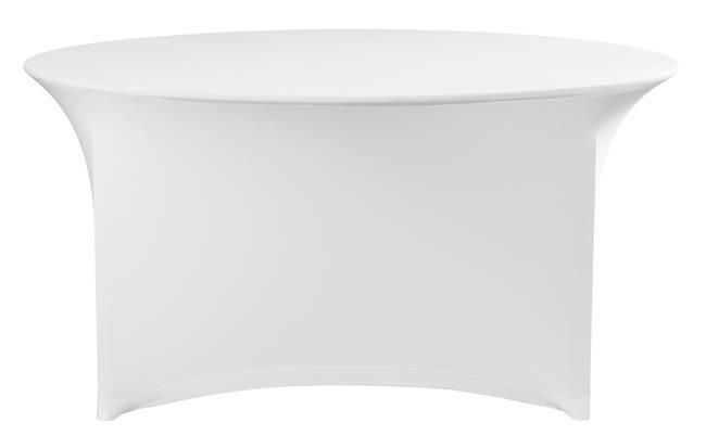 Tafelhoes rond, HENDI, Symposium, 810941, Wit, ⌀1800x(H)760mm